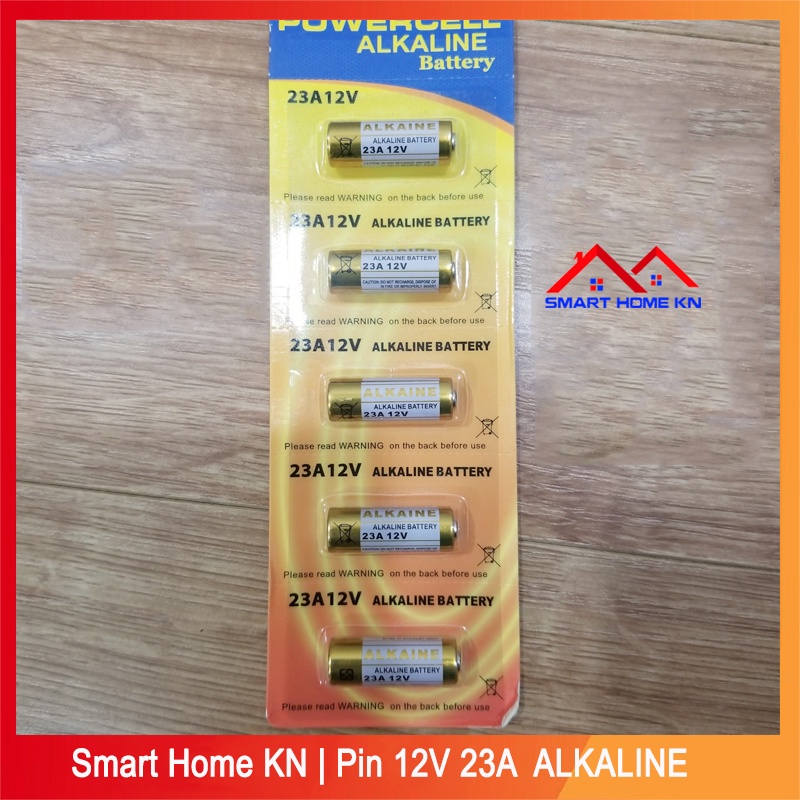 Pin 12v 23a ALKALINE  điều khiển cửa cuốn chuông cửa remote báo chống trộm-Smart Home KN