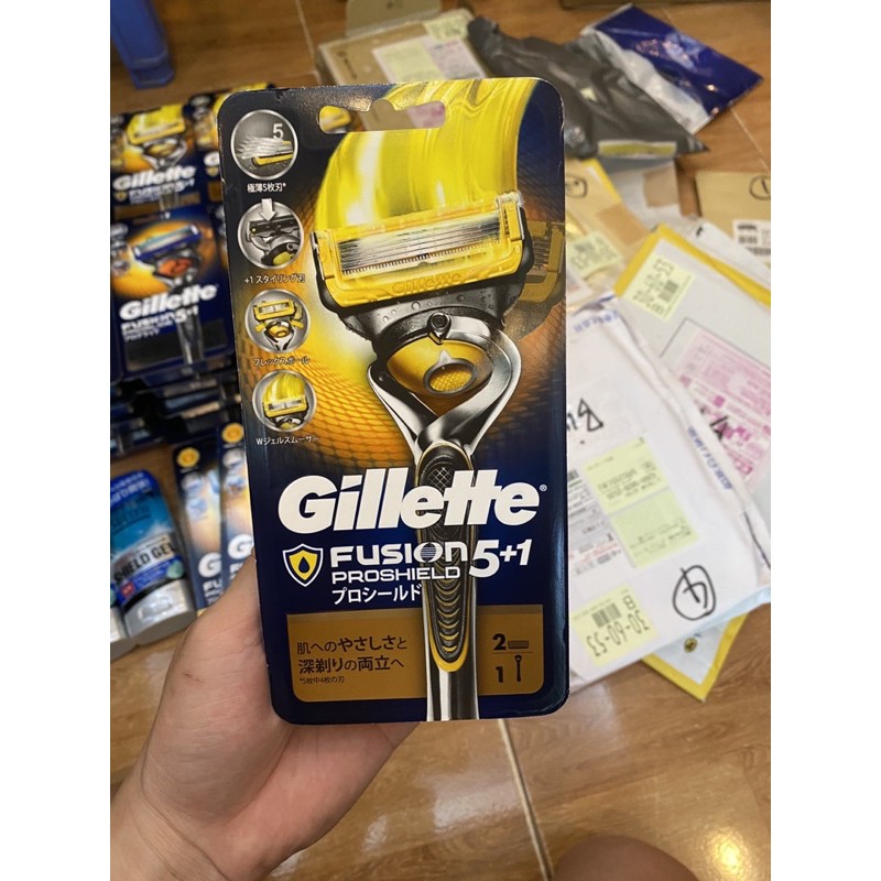 Dao cạo râu Nhật Bản cao cấp 5 lưỡi Gillette Fusion Proglide (Cán Dao + Lưỡi Dao + Đầu bảo vệ)