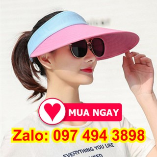Mũ sen rộng vành nón che nắng nửa đầu vải dày cực mát hàng đẹp màu sắc thời trang thể thao, du lịch đội chống nắng đẹp