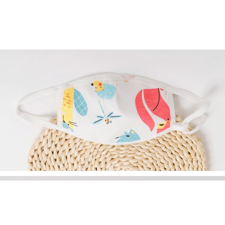 Khẩu Trang Vải Cho Bé 1-5 Tuổi Vải Cotton Nguyên Chất An Toàn Cho Bé