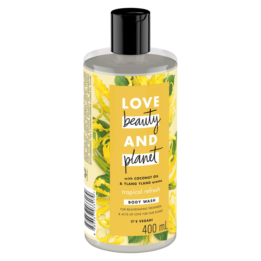 Sữa Tắm LOVE BEAUTY & PLANET lưu hương nồng nàn Tropical Refresh với 100% tinh dầu ngọc lan tây 400ml | BigBuy360 - bigbuy360.vn
