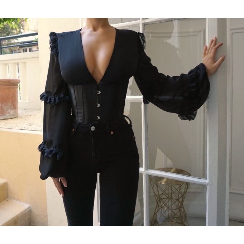 Underbust corset/ Đai latex quý tộc 24 xương