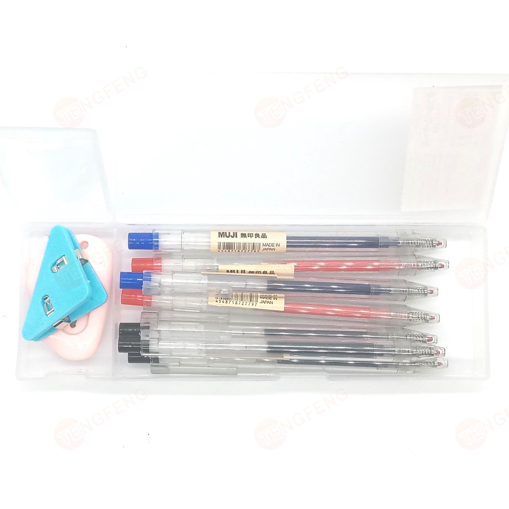 Bút gel Muji 0.5MM của Nhật Bản, mua mười bút một lúc và nhận một hộp bút