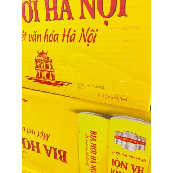 Bia Hơi Hà Nội Lon 500ml thùng 24lon