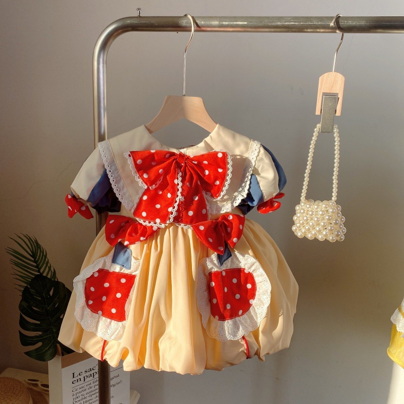 Đầm Công Chúa Bạch Tuyết Lolita Mùa Hè Cho Bé Gái J0QY
