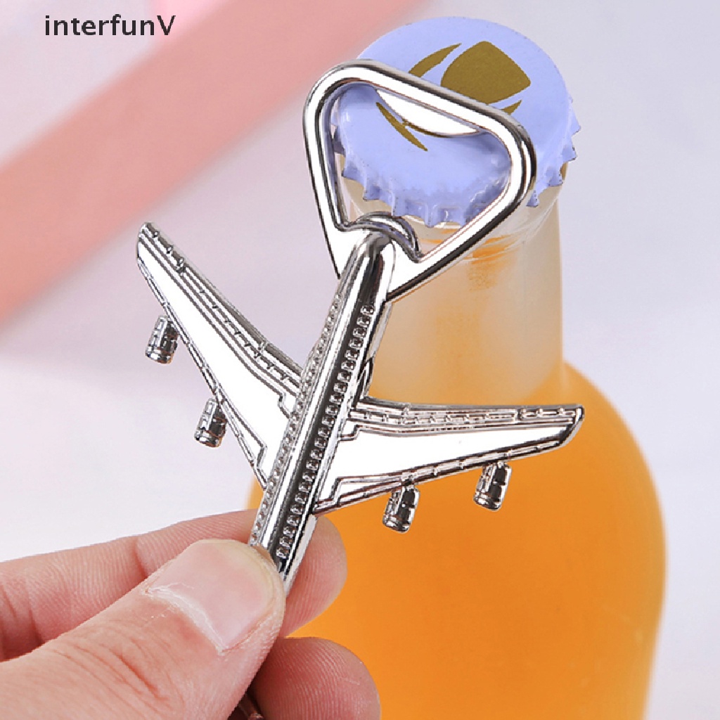 [InterfunV] Móc Khóa Mở Nắp Chai Bia Hình Máy Bay Sáng Tạo