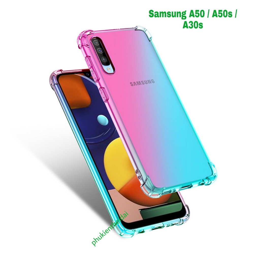 Ốp lưng Samsung A50 / A50s / A30s / A53 5G / A54 5G dẻo TPU chống sốc đa sắc lồi 4 góc cao cấp không ố vàng