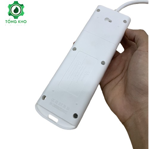 Ổ cắm điện Gongniu 3 ổ 1 công tắc dây dài 3m, 5m công suất 2500W/10A - Tổng kho kim khí điện nước