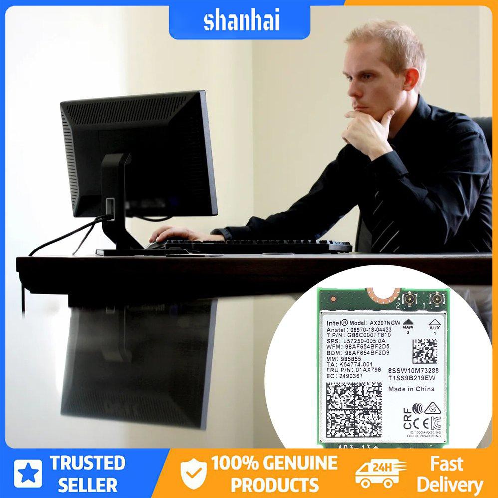 Wi-Fi 6 Intel AX201 Không dây 5.0 Băng tần kép 2.4G / 5G Không dây NGFF CNVi | BigBuy360 - bigbuy360.vn