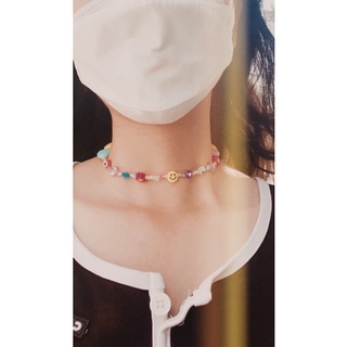 Vòng đeo cổ SMILE unisex ( kết hợp nhiều charm và hạt cườm)