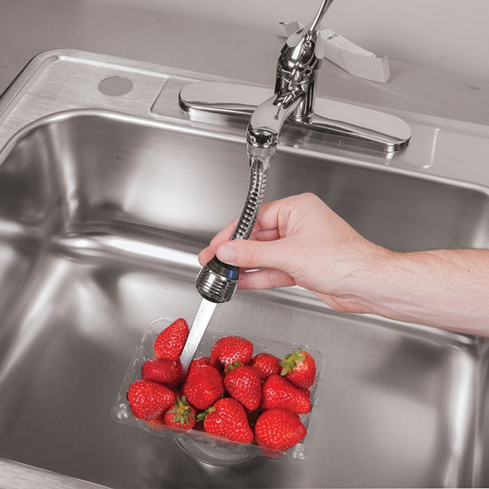 VÒI NƯỚC RỬA BÁT INOX TĂNG ÁP XOAY 360 ĐỘ - Dây