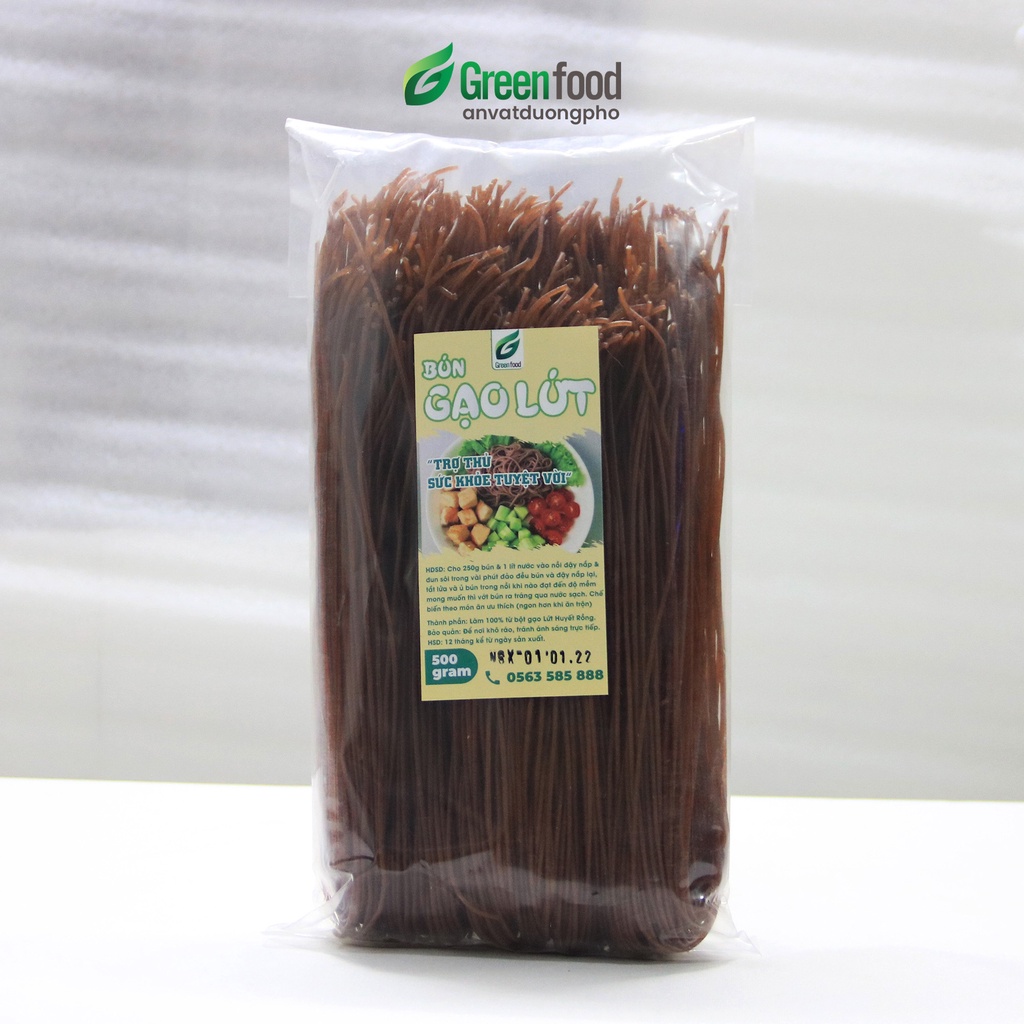 Bún khô gạo lức đỏ GreenFood hương vị truyền thống cho người ăn kiêng, giảm cân