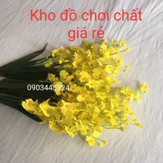 Bó 10 Cành Hoa Lan Vũ Nữ Giả Hoa Lụa