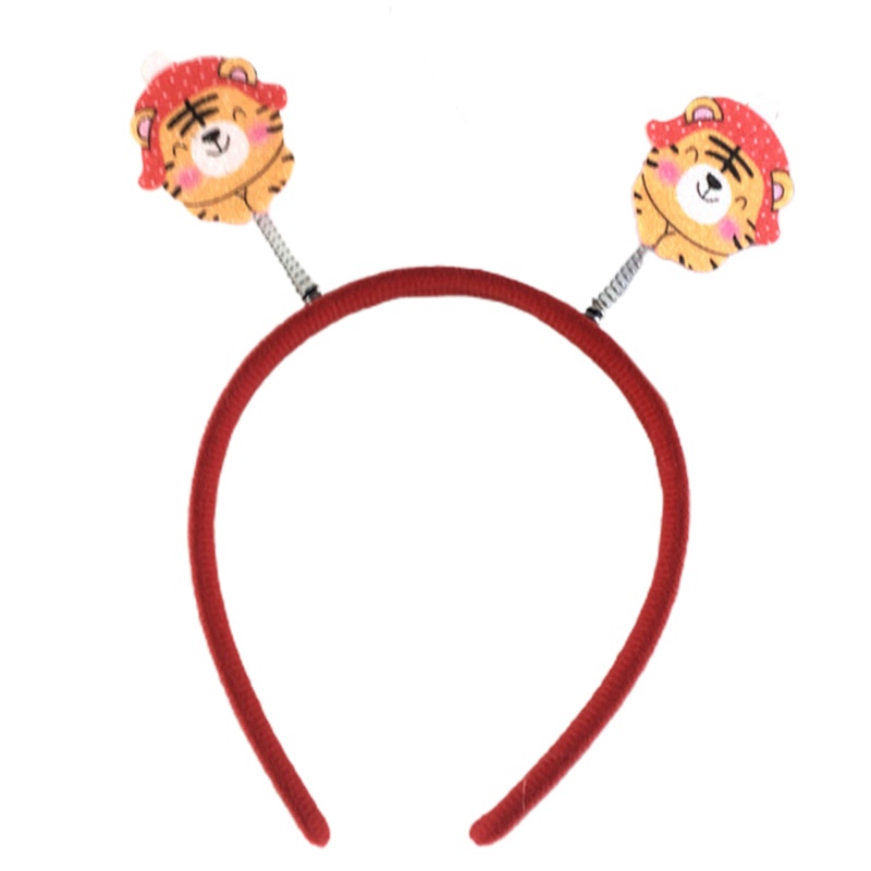 Băng Đô Cài Tóc Rửa Mặt Họa Tiết Hổ Hoạt Hình Dễ Thương