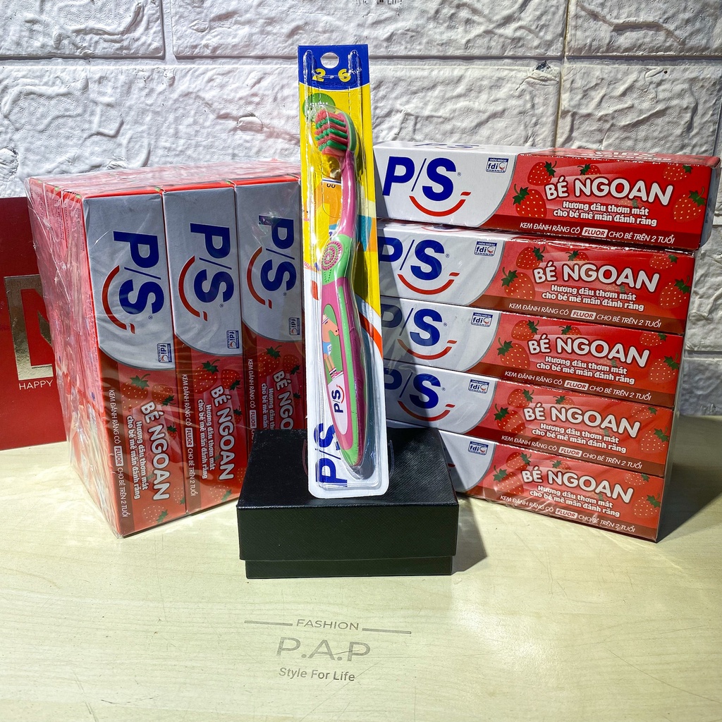 Bàn chải đánh răng ps trẻ em cho bé dưới 6 tuổi 1 vỉ