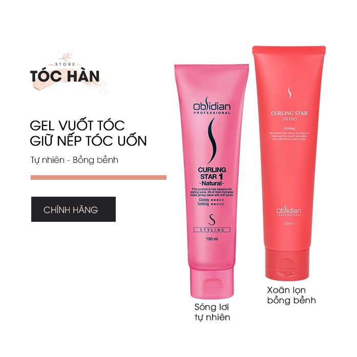 Gel giữ nếp tóc xoăn Obsidian Hàn Quốc