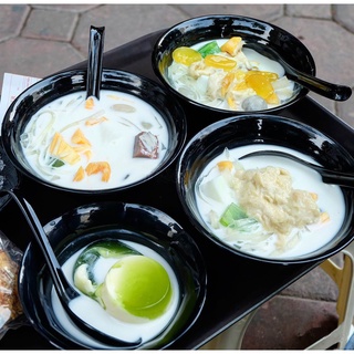 Bộ 10 tô hoa đựng chè,trái cây,sữa chua nhựa Melamine màu đen/nâu