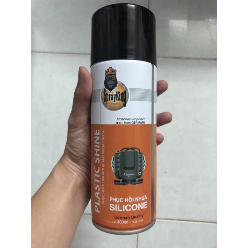 chai xịt làm bóng mới nhựa nhám, phục hồi nhựa nhám, dưỡng nhựa nhám sprayking 400ml