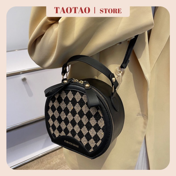 túi đeo chéo caro thời trang túi đeo vai nữ da beo túi xách vintage