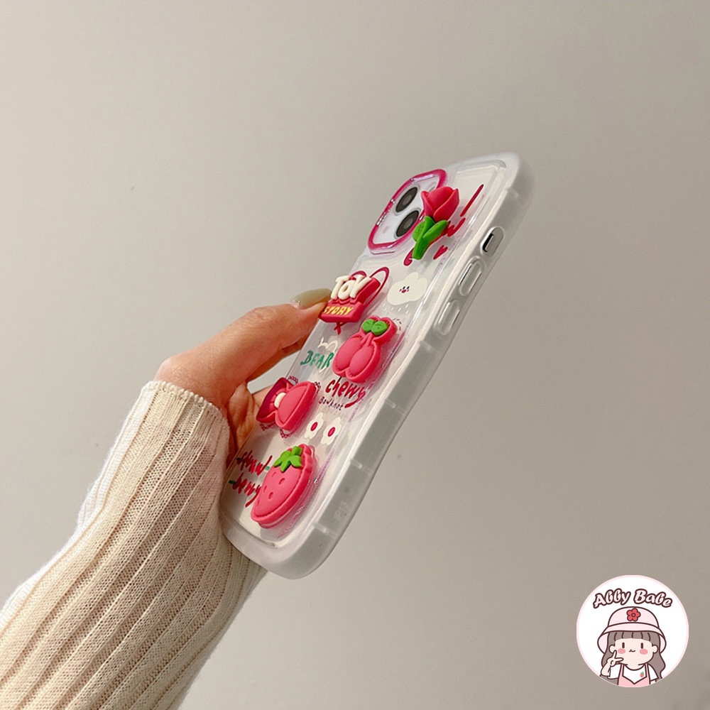 Ốp Điện Thoại TPU Mềm Chống Sốc Họa Tiết Hoa 3D Cho Iphone 14 Pro Max 11 7Plus 13 12 11 Pro Max X XS 12 13 XR