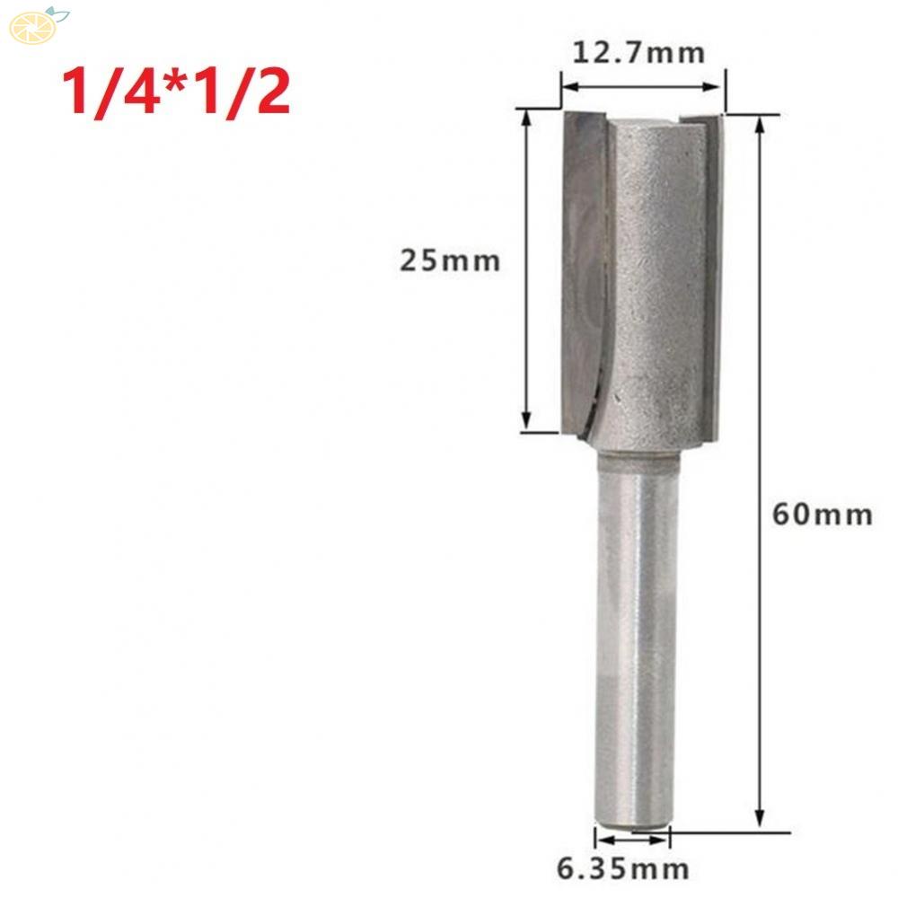 Mũi phay vonfram cacbua thẳng 1/4 inch