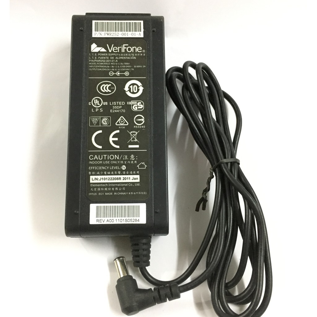 Adapter-nguồn máy thanh toán thẻ Verifone 24V 1.7A