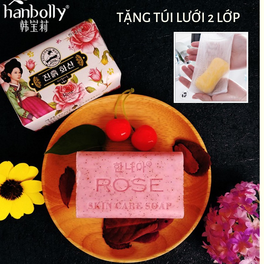 Xà bông Hàn Quốc Hanbolly nặng 200g- tắm lâu hơn, da đẹp hơn