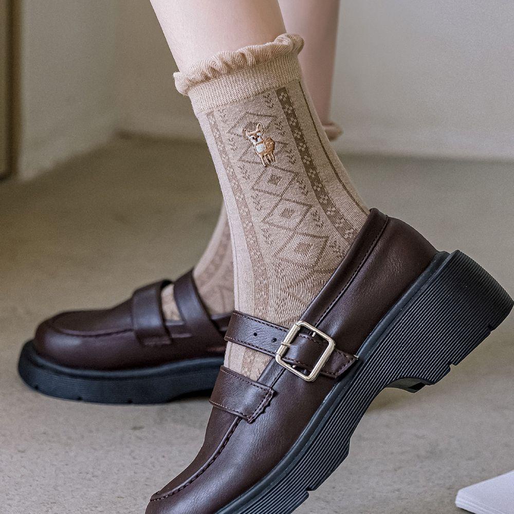 AROMA Vớ Cotton Thoáng Khí Co Giãn Phong Cách Harajuku Ngọt Ngào Cho Nữ