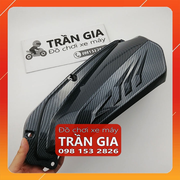 Chụp lọc gió xe sh350i sh350 sh 350i 350 năm 2022 ốp pô e bầu gió - phụ kiện trang trí xi inox cacbon
