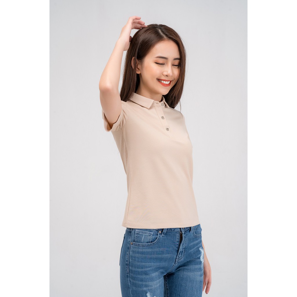 Áo Polo Modal Yody nữ có cổ tay ngắn chất liệu cotton mềm mịn thoáng mát APN3968