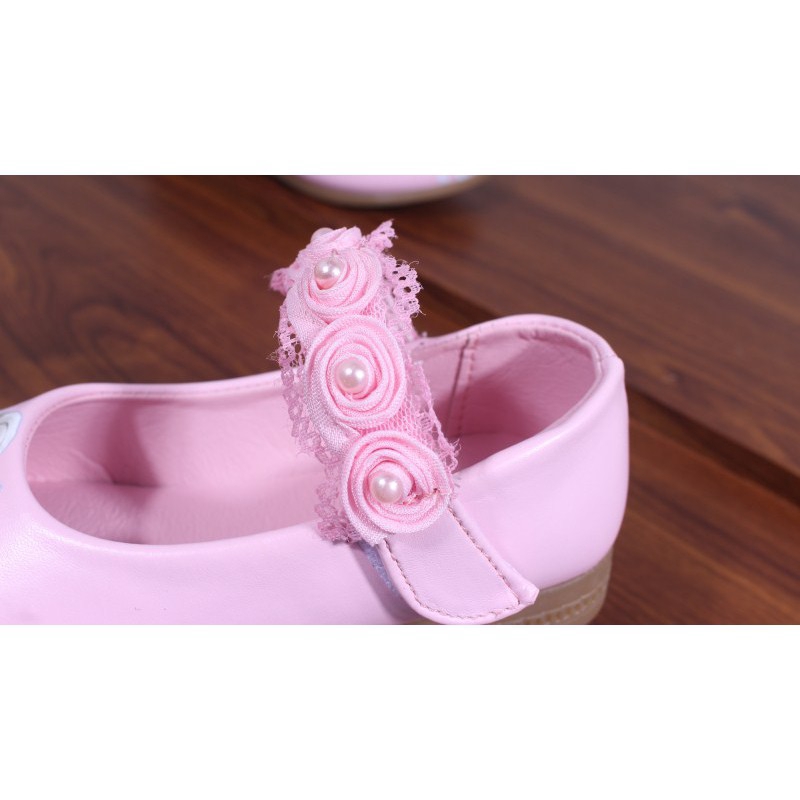 Giày búp bê dáng công chúa đế mềm đính đá đáng yêu dành cho bé gái size 26-35