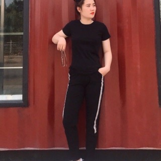 Quần jogger sọc