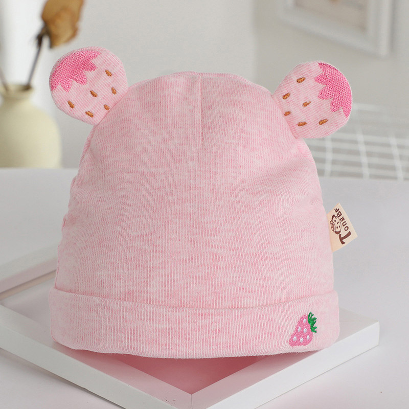 Mũ beanie màu trơn từ cotton mềm mại dành cho bé