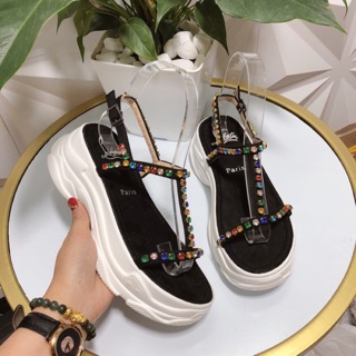 Sandal LBt đá đế xuồng hàng quảng châu fullbox