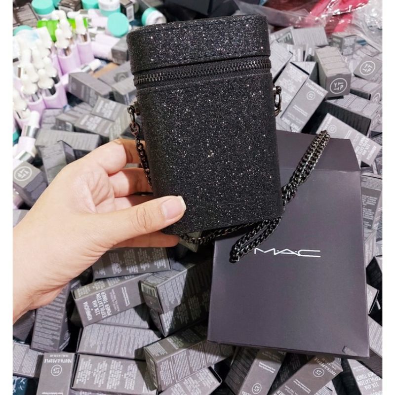 [ Gift Hãng 100% ] Túi Đeo Chéo M@C Nhũ Kim Tuyến