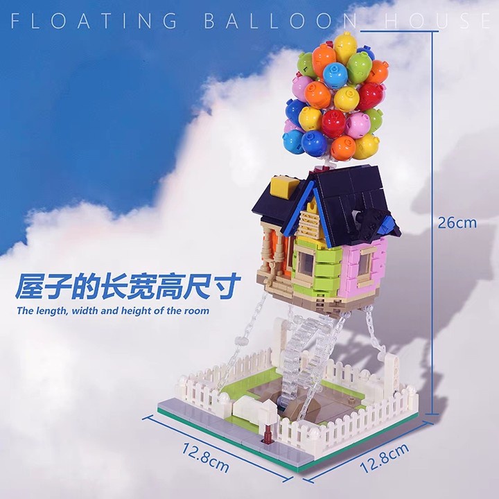 [Ship today] [635PCS] Lego city series moc trang trí nhà bong bóng nổi sáng tạo các hạt nhỏ lắp ráp khối xây dựng đồ chơi giáo dục trẻ em Quà tặng Lego