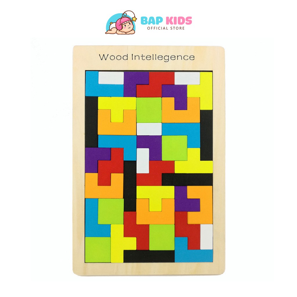 Đồ Chơi Cho Bé - Đồ Chơi Xếp Hình Tetris Nhiều Màu Sắc Cho Bé Sáng Tạo [BAPKIDS]