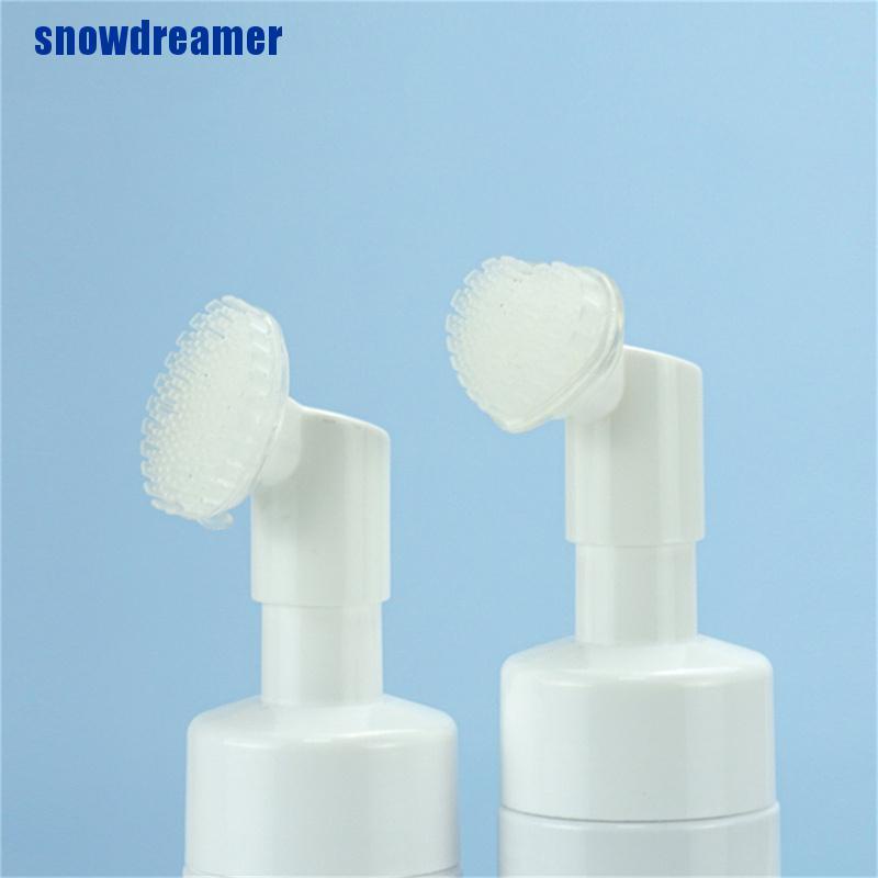 Bình Đựng Nước Rửa Mặt Tạo Bọt Có Cọ Vệ Sinh Bằng Nhựa