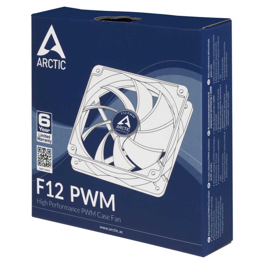 Quạt Fan Case 12cm Arctic F12 PWM - Sản phẩm cao cấp, độ ồn thấp