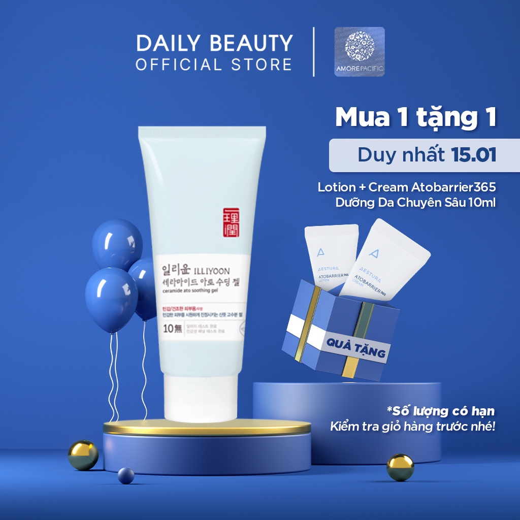 Gel Dưỡng Ẩm ILLIYOON Ceramide Ato Soothing Gel 175ml