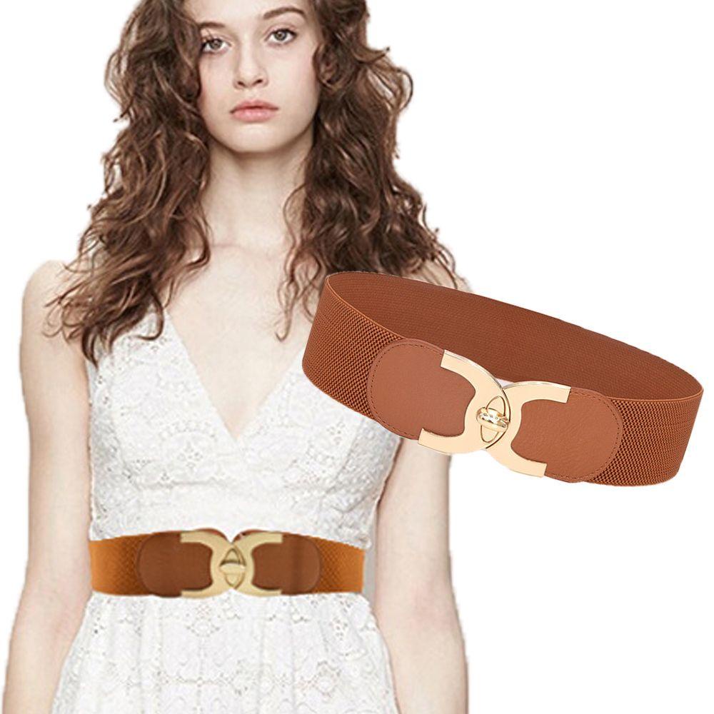 Thắt Lưng Nữ Bản Rộng Co Giãn Điều Chỉnh Được Thanh Lịch Trang Trí Đầm