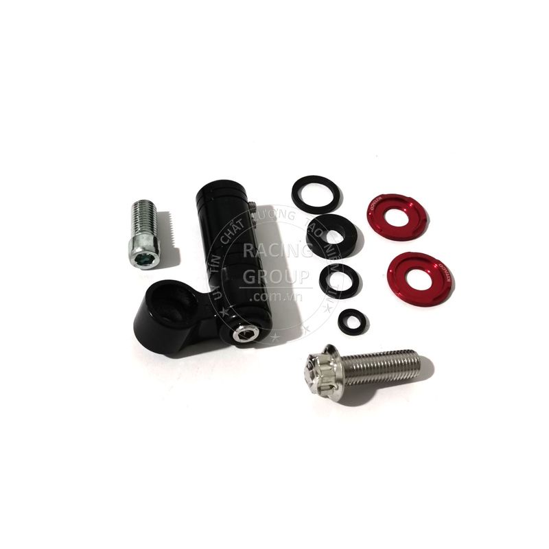 Combo gương xe máy thời trang mini CRG/H2C mẫu YAZ SU kèm chế xoay chân kính zin, long đền kitaco và ốc chân kính salaya