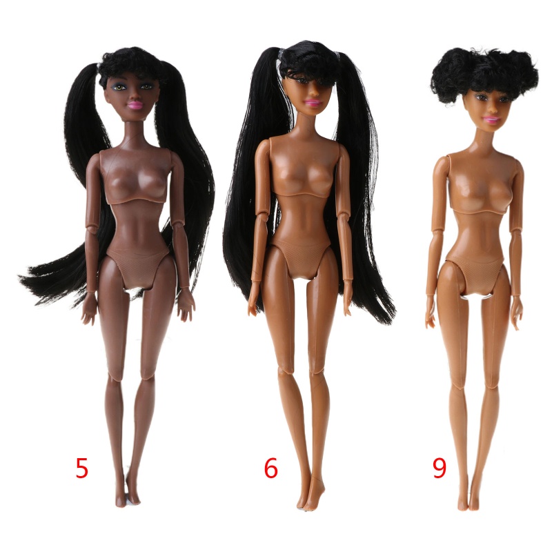 ✿ Búp Bê Bé Gái Sơ Sinh Châu Phi Dễ Thương Có Thể Thay Đổi Đầu Chân