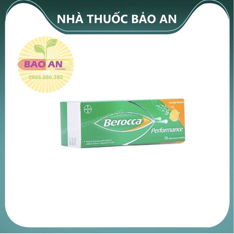 [CHÍNH HÃNG] Viên sủi BEROCCA (sủi khoẻ) tub 10viên