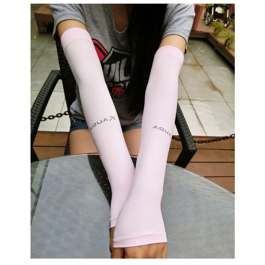 Găng Tay Chống Tia UV Làm Mát X &amp; Let's Bằng Lụa Lạnh Mỏng Bảo Vệ Cánh Tay