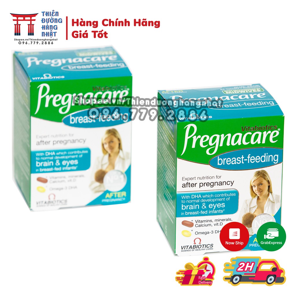 Vitamin  tổng hợp Pregnacare Breastfeeding BÚ ANH giúp lợi sữa và tăng cường đề kháng cho mẹ cho con bú sau sinh