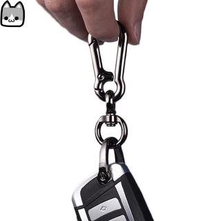 Metal Key Ring Holder Horseshoe Car Keychain Multi-function Keyring