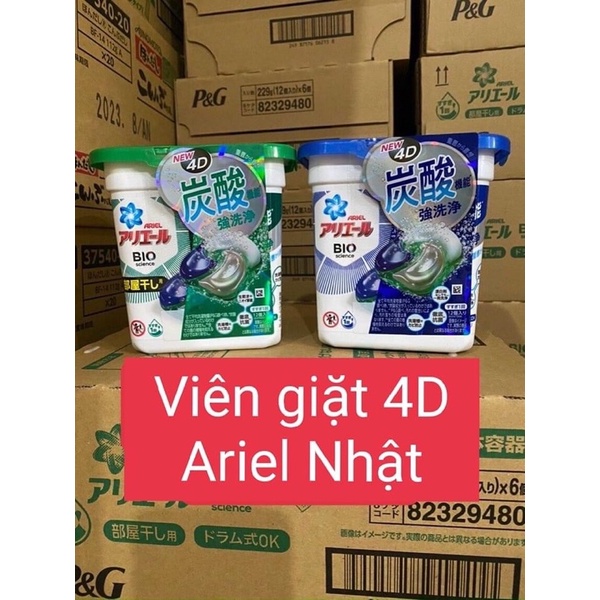 Viên Giặt xả Bold/Ariel Nhật bản- 1 thùng 6 hộp