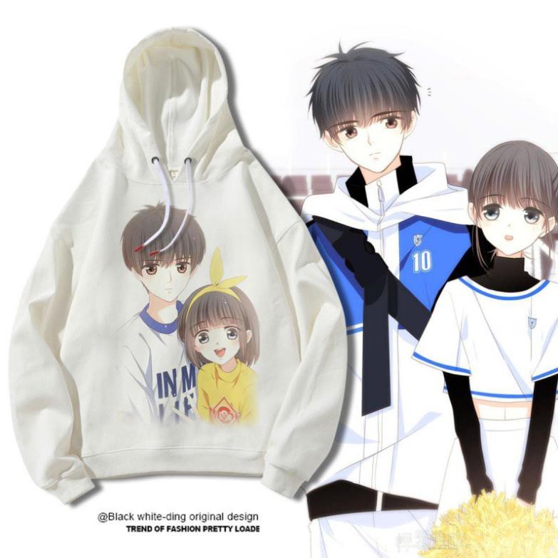 (SALE 10%) Áo Hoodie Truyện Tranh Manhua Con Tim Rung Động