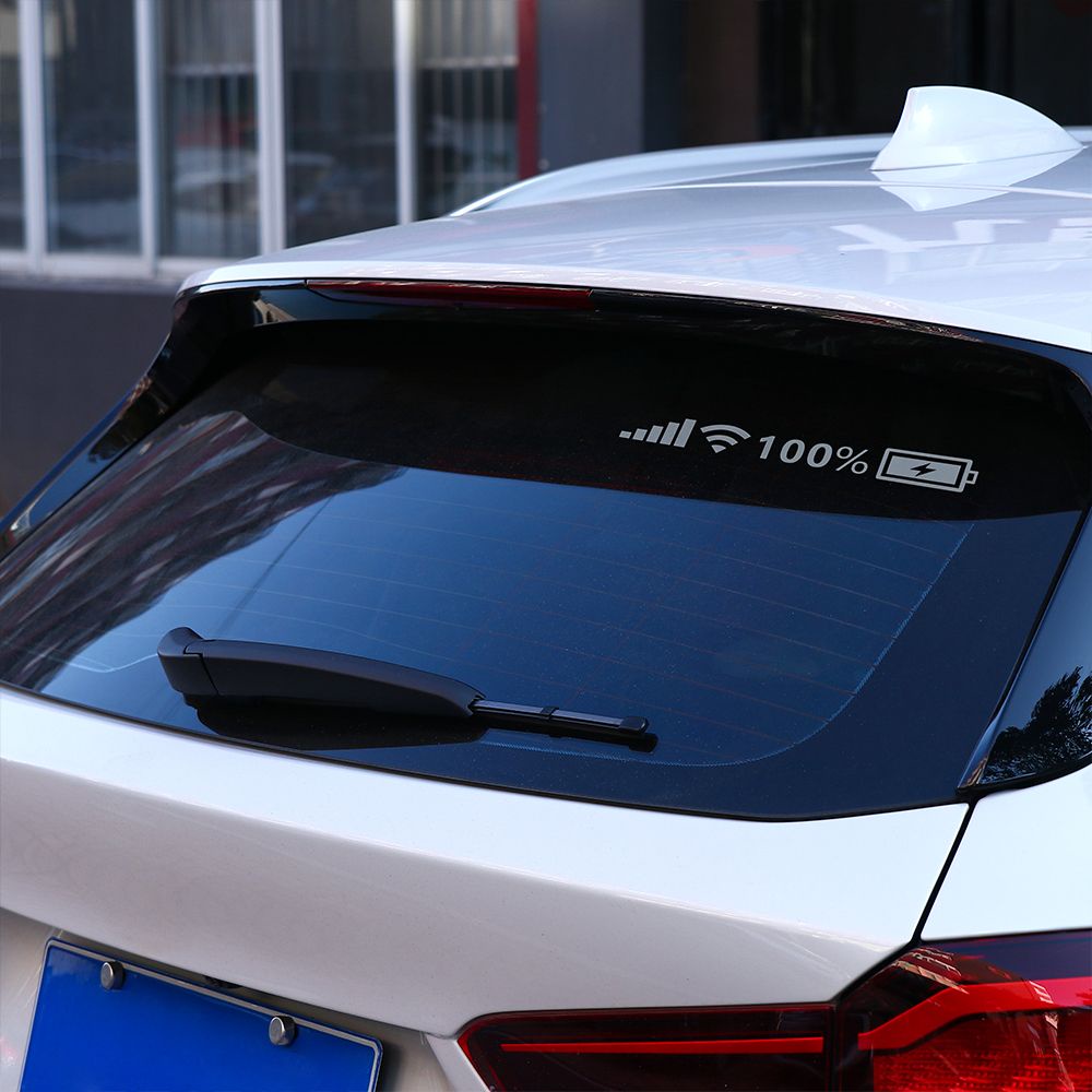 Miếng Dán Trang Trí Xe Hơi Hình Biểu Tượng Wifi Phản Quang Độc Đáo